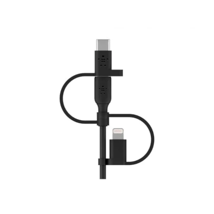 Evrensel Kablo (3ü 1 arada USB-C, Lightning, Micro-USB Şarj Kablosu) Akıllı Telefonları, Tabletleri, Güç Bankalarını ve daha fazlasını şarj edin (3,3 ft/1 m)
