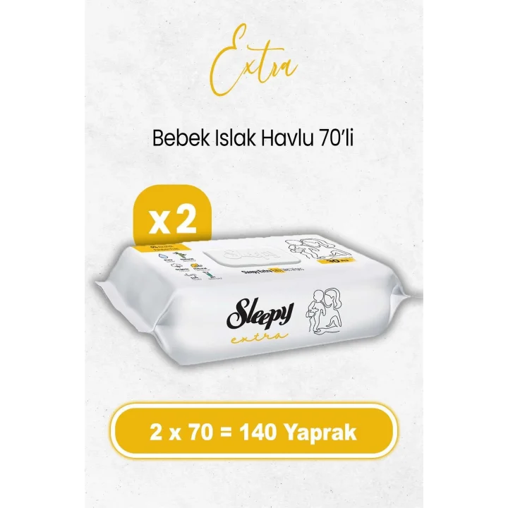 Extra Islak Bebek Mendil 70 x 2 Adet (140 Yaprak)