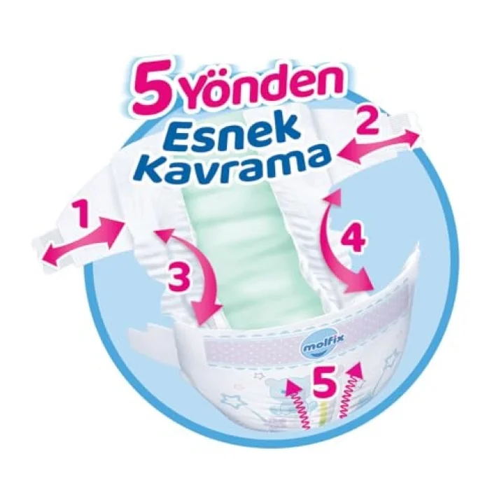 Extra Large 6 Beden Bebek Bezi, 38 Adet