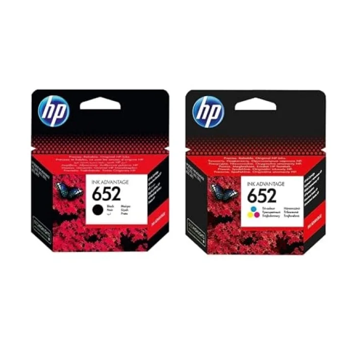 F6V25AE + F6V24AE 652 Siyah + Renkli Kartuş Seti