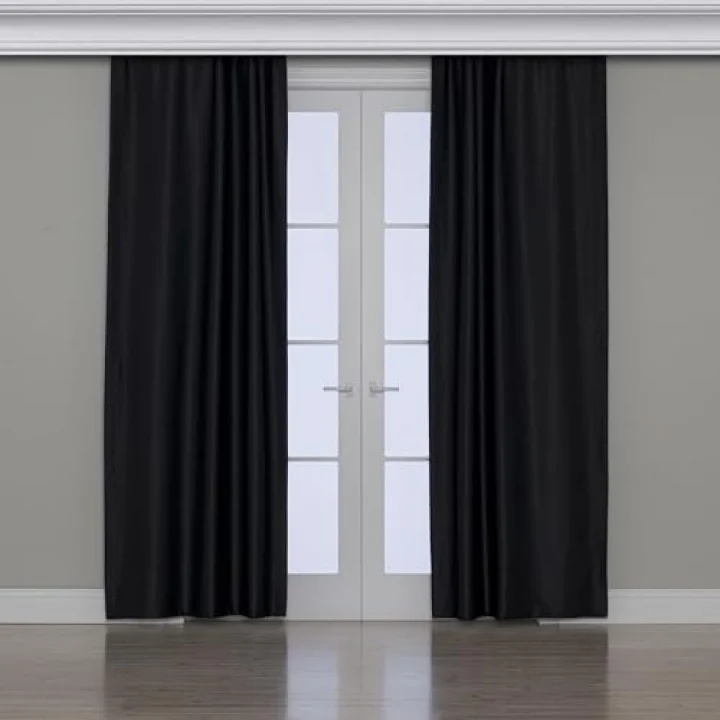 Fabric Design Blackout Siyah Karartma Özellikli Fon Perde 200 x 200