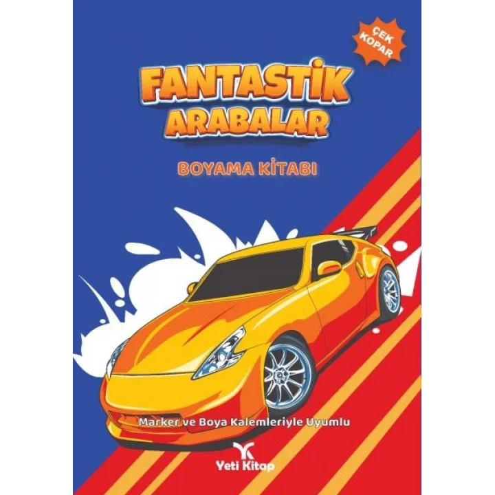 Fantastik Arabalar Boyama Kitabı