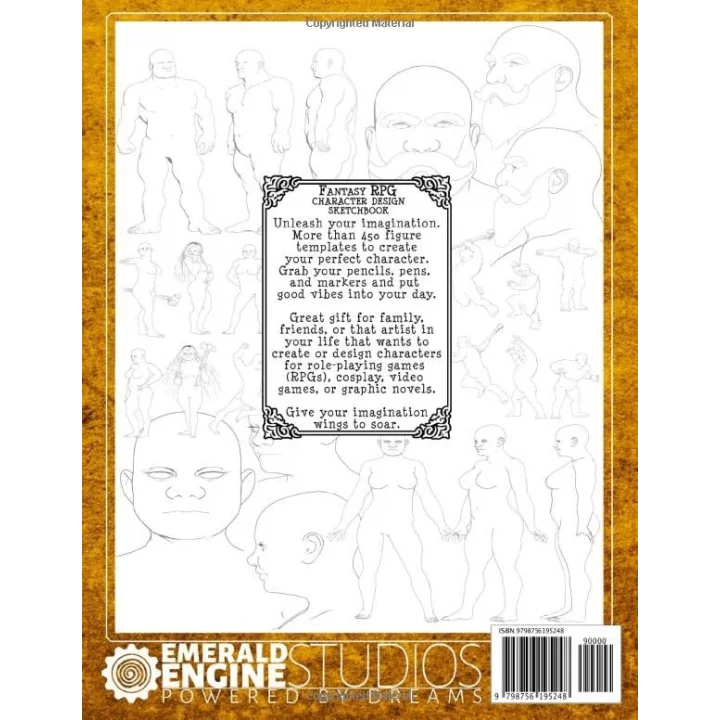 Fantasy Role Playing Games Character Design Sketchbook: Dwarfkind: Includes Multiple Body Types for Tabletop Role-Playing Games, Video Games, Fashion ... Cosplay, and Dramatic Costume Creation