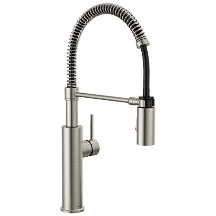 Faucet Antoni Pull Down Püskürtücülü Mutfak Bataryası, Ticari Mutfak Lavabo Bataryası, Mutfak Lavabo Muslukları, Manyetik Yerleştirme Püskürtme Kafası, SpotShield Paslanmaz 18803-SP-DST