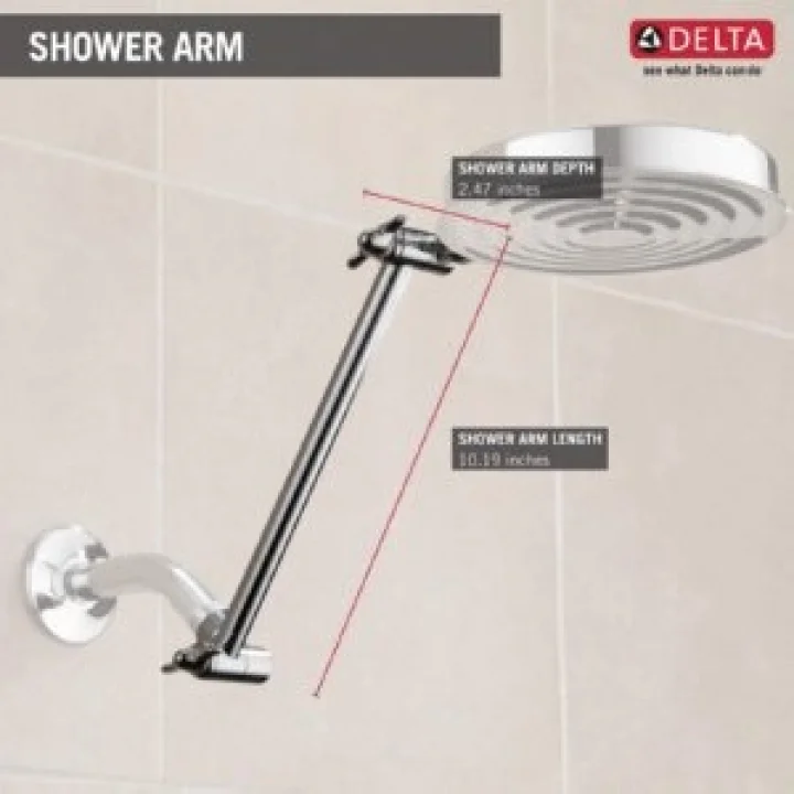 Faucet Duş Başlıkları için 10 Ayarlanabilir Uzatma Duş Kolu, Krom UA902-PK