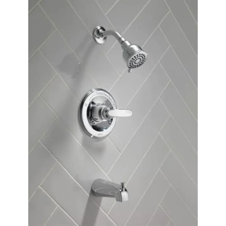 Faucet Foundations Krom Duş Bataryası Seti, 2 Püskürtmeli Krom Duş Başlığı, Küvet ve Duş Trim Seti, Duş Bataryası Setleri Komple, Krom BT13410 (Vana Dahil Değildir)