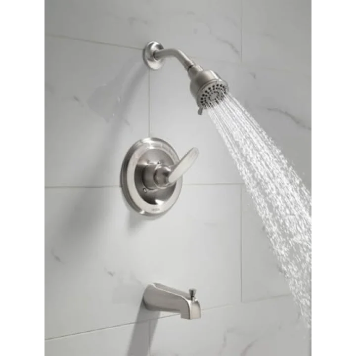 Faucet Foundations Krom Duş Bataryası Seti, 2 Püskürtmeli Krom Duş Başlığı, Küvet ve Duş Trim Seti, Duş Bataryası Setleri Komple, Krom BT13410 (Vana Dahil Değildir)