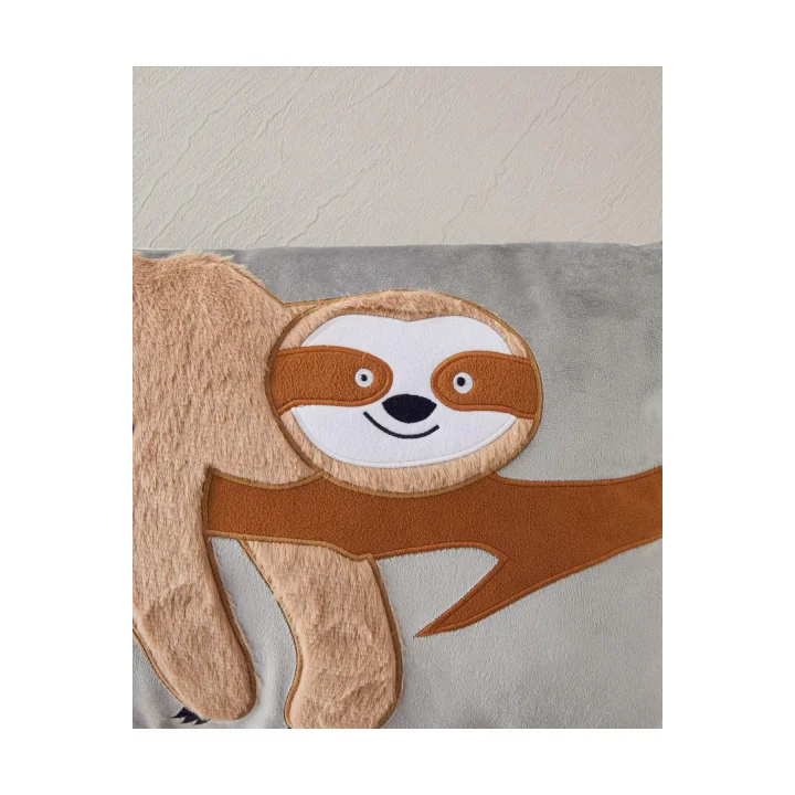 Faultier Bebe Dekoratif Kırlent 35X55 Cm Açık Gri
