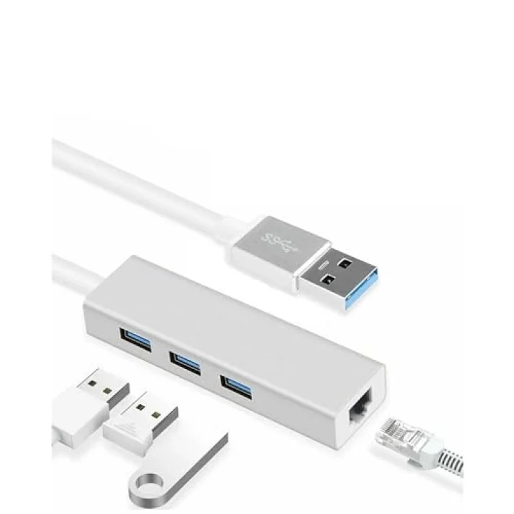 FC06 3 Bağlantı Noktalı Usb3.0 To 3usb3.0 10/100 Mbps Ethernet Kablolu Çevirici