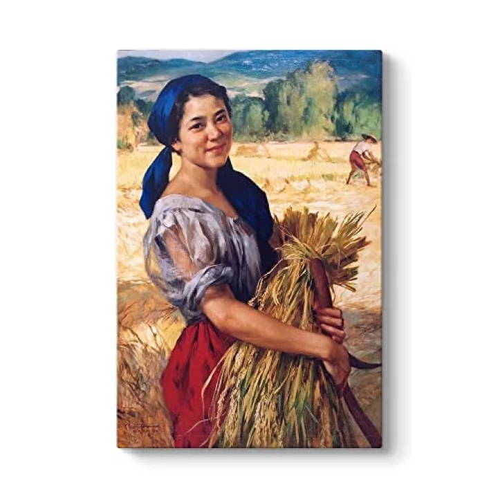 Fernando Amorsolo - Palay Maiden Tablosu 60 x 90