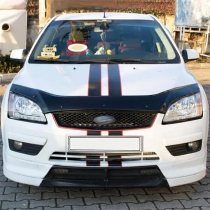 ferrous autoaccessories Ford Focus ile Uyumlu ile Uyumlu Ön Kaput Koruyucu Rüzgarlık 2005 2008
