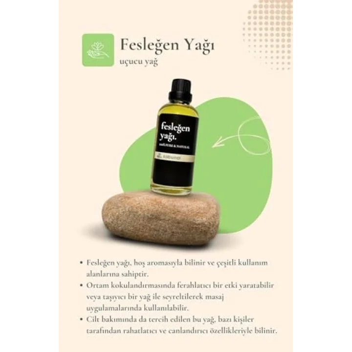 Fesleğen Yağı 100 ml - Cilt Bakım Yağı