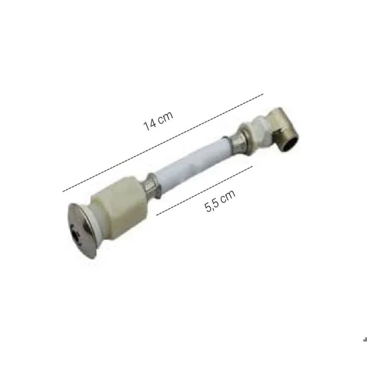 FEYZA YAPI Gömme (Asma) Klozet Taharet Çubuğu 14 cm DİRSEKLİ