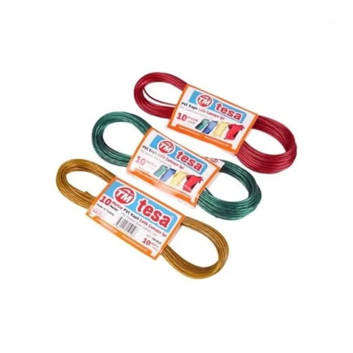 FEYZA YAPI TESA PVC kaplı çamaşır ipi 10 metre (2 adet)