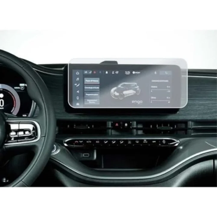 Fiat 500e Elektrikli 10.25 İnç İle Uyumlu Mat Ekran Koruyucu Multimedya