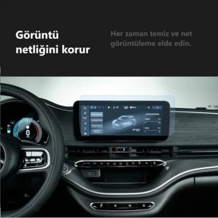 Fiat 500e Elektrikli Multimedya 10.25 İnç İle Uyumlu Ekran Koruyucu