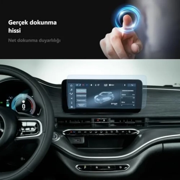 Fiat 500e Elektrikli Multimedya 10.25 İnç İle Uyumlu Ekran Koruyucu