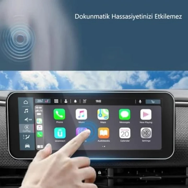 Fiat 600 10 İnç İle Uyumlu Ekran Koruyucu Multimedya Nano Parlak