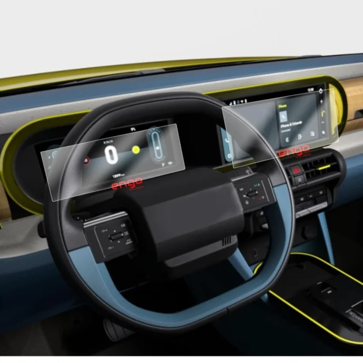 Fiat Grande Panda İle Uyumlu Mat Ekran Koruyucu Multimedya Gösterge