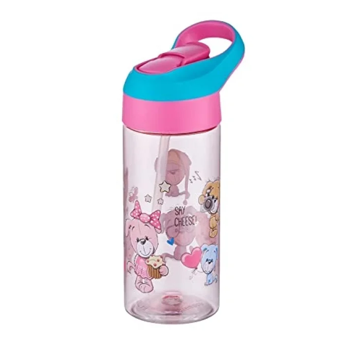 FiftyFifty 500ml Tritan Kalın Pipetli Çocuk Okul Su Matarası