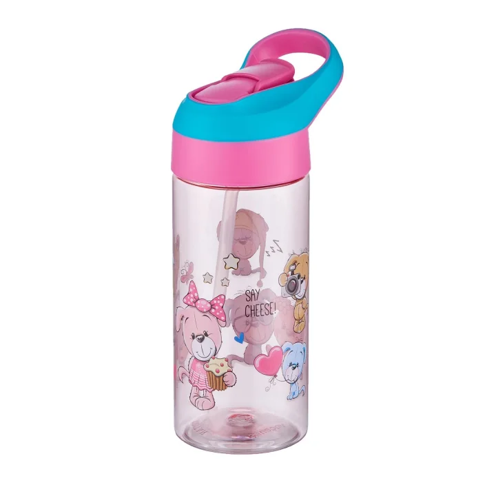 FiftyFifty 500ml Tritan Kalın Pipetli Çocuk Okul Su Matarası