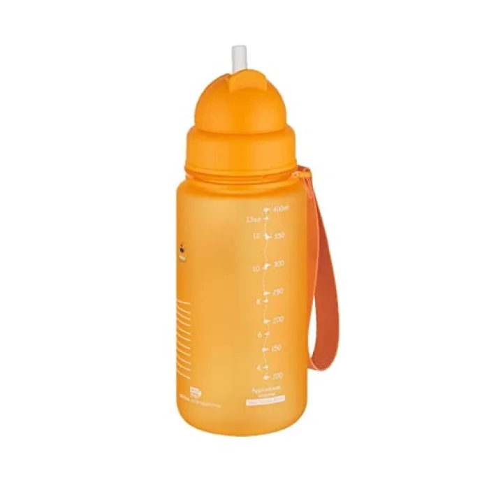 Figürlü 400 ml Pipetli Tritan Çocuk Su Matarası