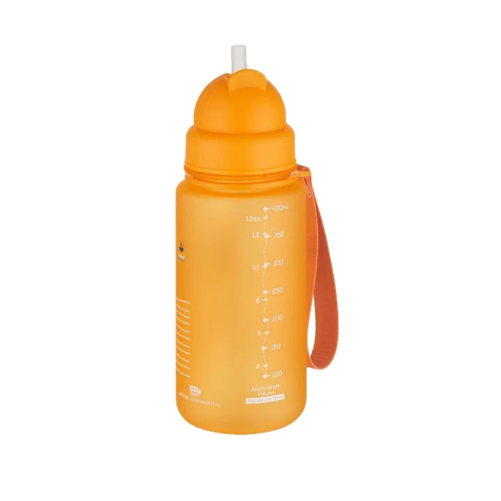 Figürlü 400 ml Pipetli Tritan Çocuk Su Matarası