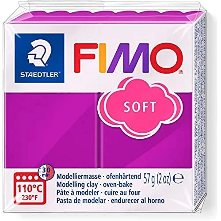 Fimo 8020-61 Fimo Soft Modelleme Kili 57 gr. Mor Menekşe