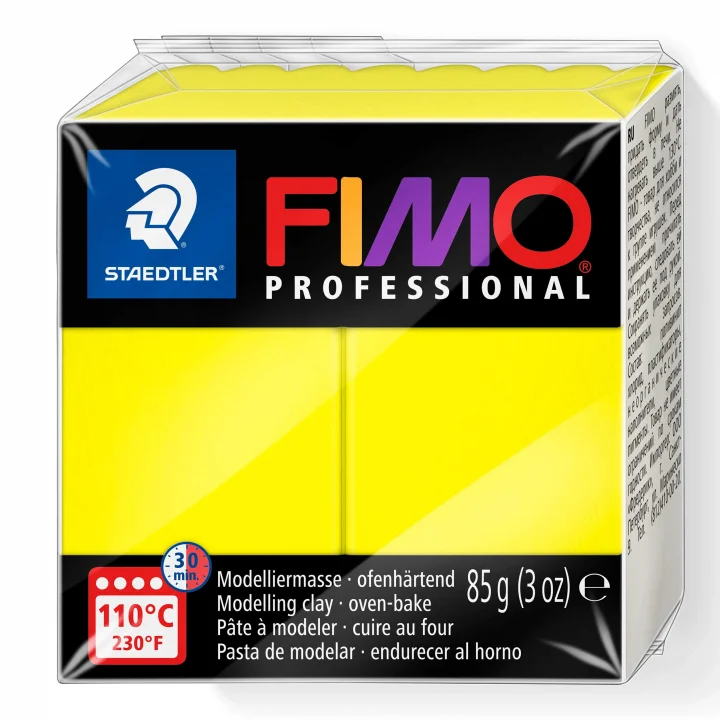 Fimo Professional Polimer Kil - Lemon Yellow - 85g