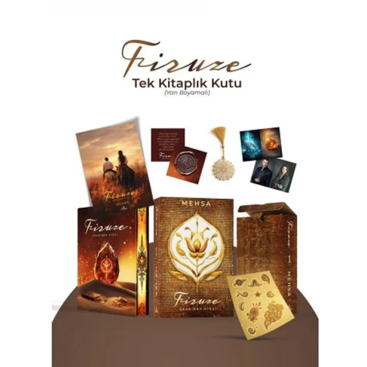 Firuze 1: Kehribar  Ateşi – Tek Kitaplık  Kutu Yan Boyamalı