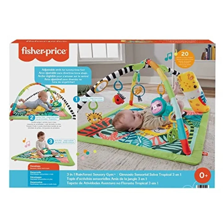 Fisher Price 3ü 1 arada Yağmur Ormanı Duyusal Spor Salonu HJW08