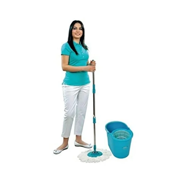Fix Mop Set Pratik Temizlik Seti Sıkma Sistemli Döner Başlıklı