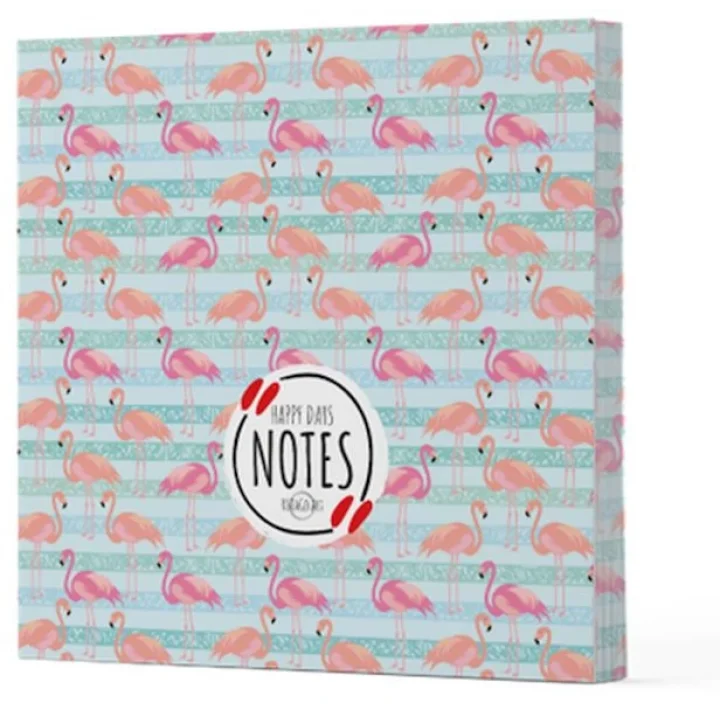 Flamingo 1 - Çizgisiz Yan Boyamalı Defter