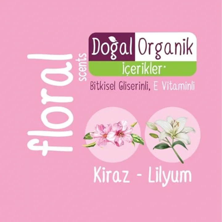 Floral Kişisel Bakım Havlusu 100 Yaprak