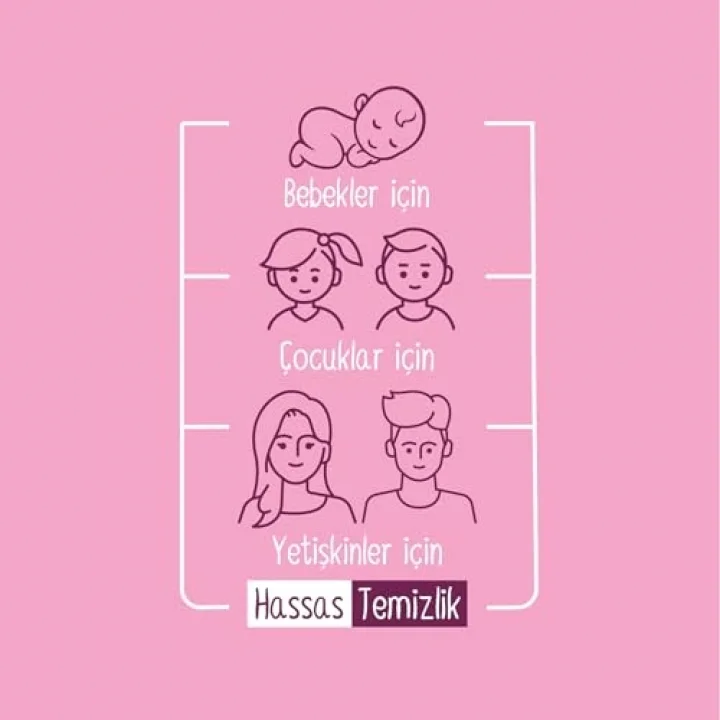 Floral Kişisel Bakım Havlusu 100 Yaprak