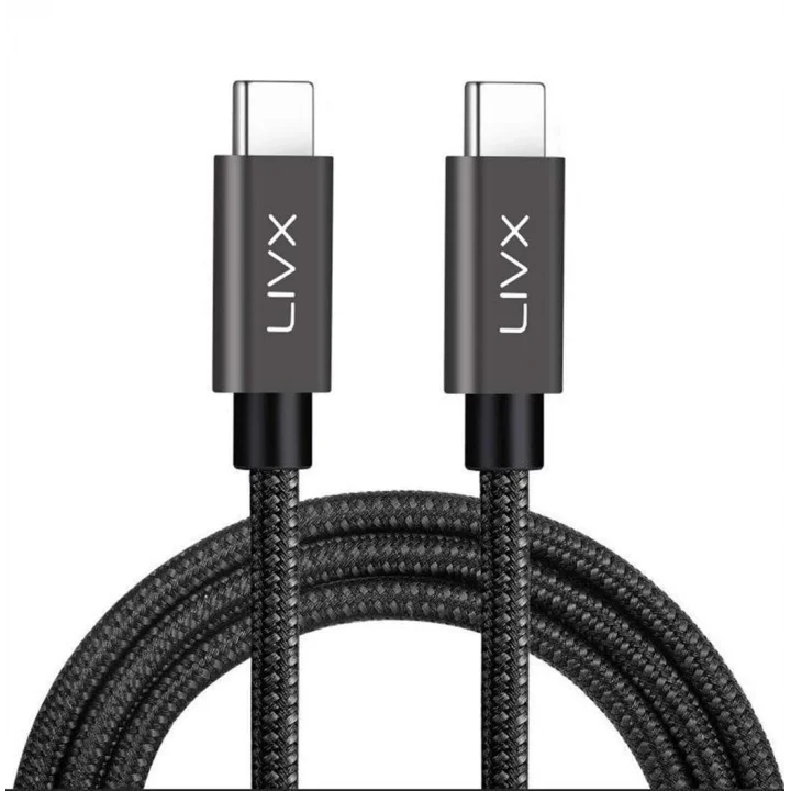Force 100W Type-C to Type-C USB 3.1 Gen2 10 Gbps 4k@60hz Hızlı Şarj Data ve Görüntü Aktarım Kablosu Örgülü GN (50 cm)
