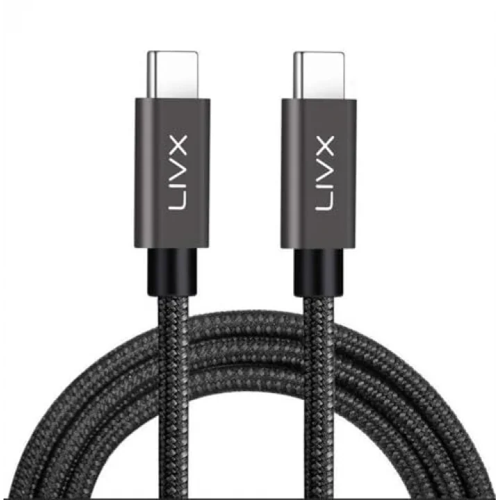 Force 100W Type-C to Type-C USB 3.1 Gen2 10 Gbps 4k@60hz Hızlı Şarj Data ve Görüntü Aktarım Kablosu Örgülü GN (50 cm)