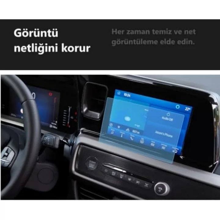 Ford Tourneo Courier Multimedya 8 İnç İle Uyumlu Ekran Koruyucu Şeffaf