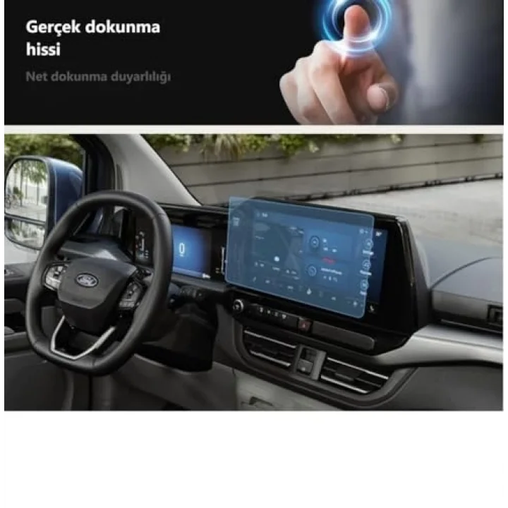 Ford Tourneo Custom 13 İnç İle Uyumlu Ekran Koruyucu Multimedya Şeffaf