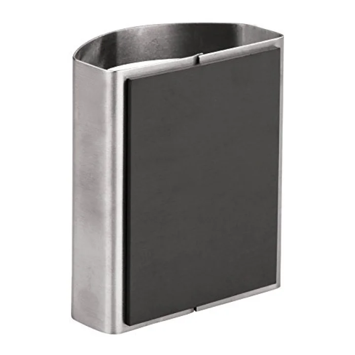 Forma manyetik kalem tutucu ve kalem tutucu, paslanmaz çelik, Mattsilberfarben, Set of 1