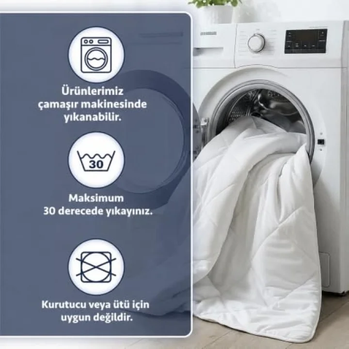 Formeya Beyaz Soft Dört Mevsim Yorgan (Çift Kişilik)
