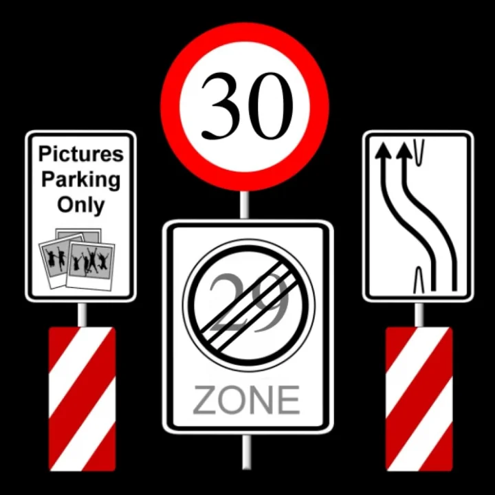 Fotoalbum 30. Geburtstag Tempo Zone Geschenkidee Gästebuch Kindergeburtstag Straßenschild Happy Birthday Fototagebuch Verkehrszeichen Guest Book ... Verkehrsschild Geburtstagsfotoalbum