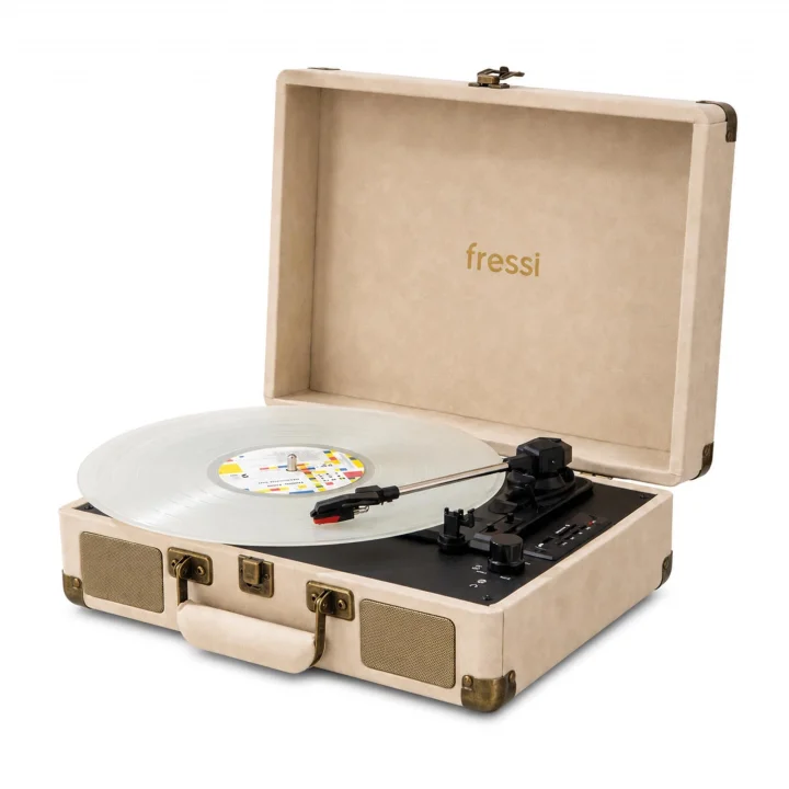 FR-P101 Zenitte Bluetoothlu Pikap | Dahili Stereo Hoparlörlü USB, SD Kart, AUX ve RCA Destekli Plak Çalar | 33/45/78 Devir | Şarjlı Retro Vintage Müzik Kutusu