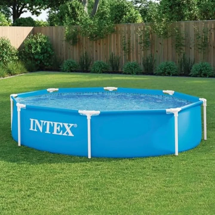 Frame Pool Set Rondo Ø 244 x 51 cm, mavi, 28205NP
