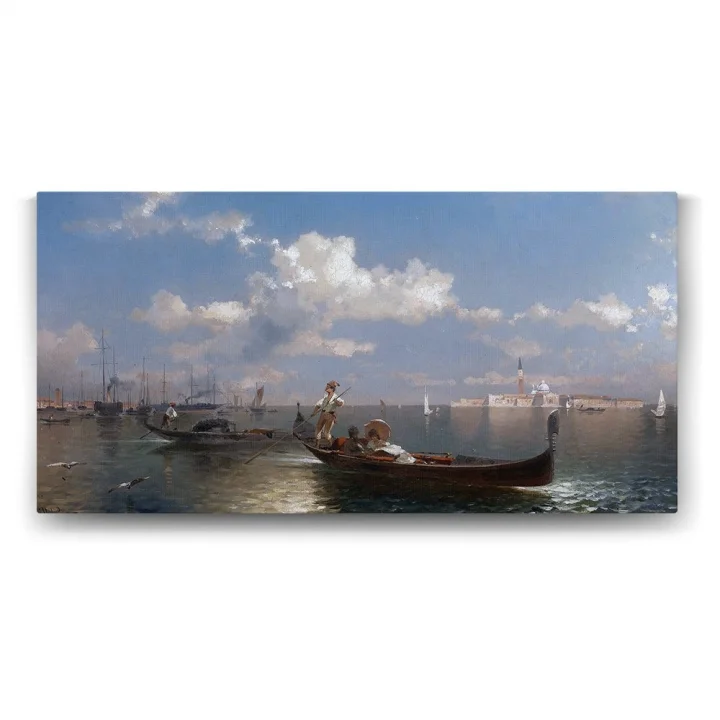 Franz Richard Unterberger - Venecia Tablosu - 100x50cm