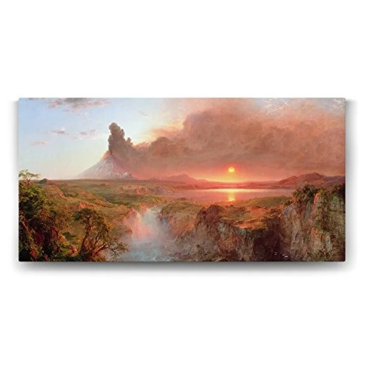 Frederic Edwin Church - Cotopaxi Tablosu - 140x70cm