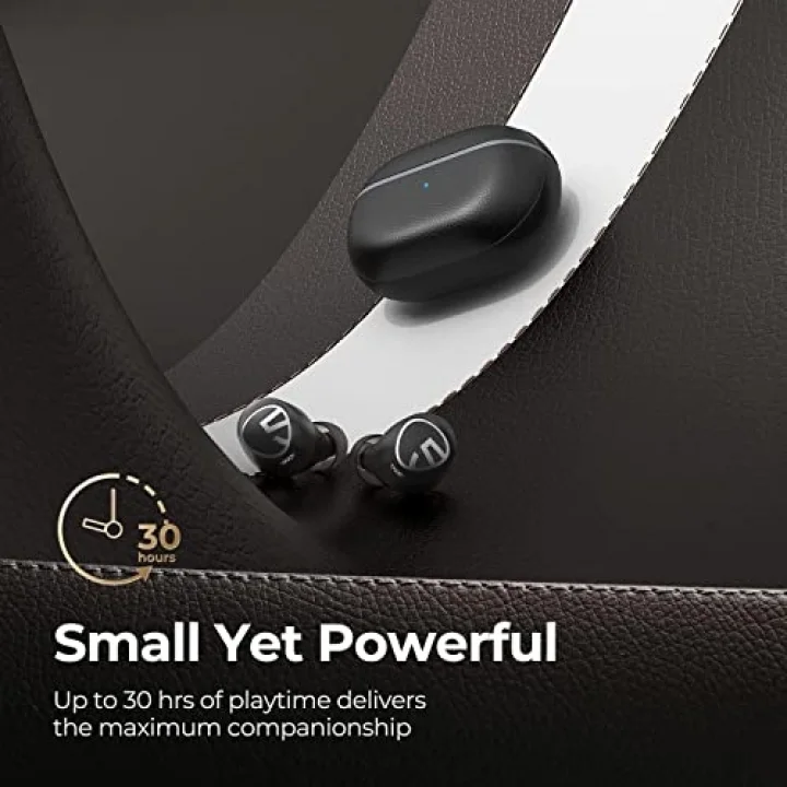 Free2 Classic, Kablosuz Bluetooth V5.1 Kulaklık IPX5 Suya Dayanıklı Kulak İçi Bluetooth Kulaklık, Dahili Mikrofonlu, 30 Saat Çalma Süresi Siyah …