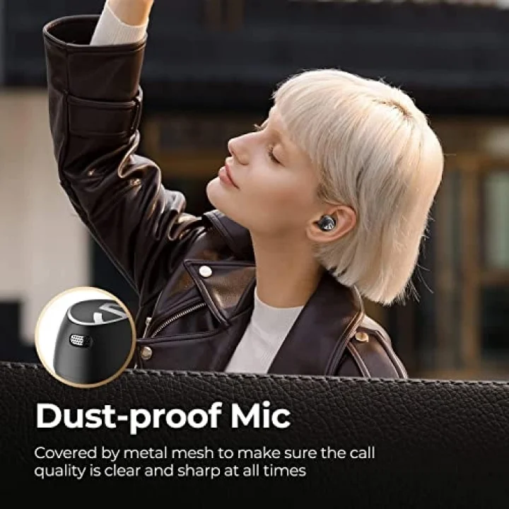 Free2 Classic, Kablosuz Bluetooth V5.1 Kulaklık IPX5 Suya Dayanıklı Kulak İçi Bluetooth Kulaklık, Dahili Mikrofonlu, 30 Saat Çalma Süresi Siyah …