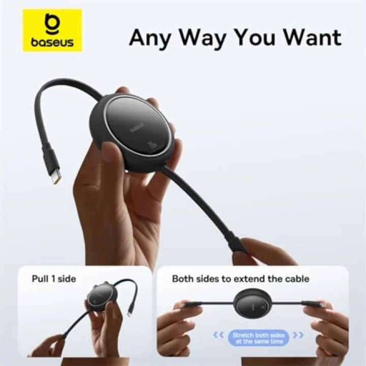 Free2Pull USB Cden IPye Geri Çekilebilir Şarj Kablosu 20 W