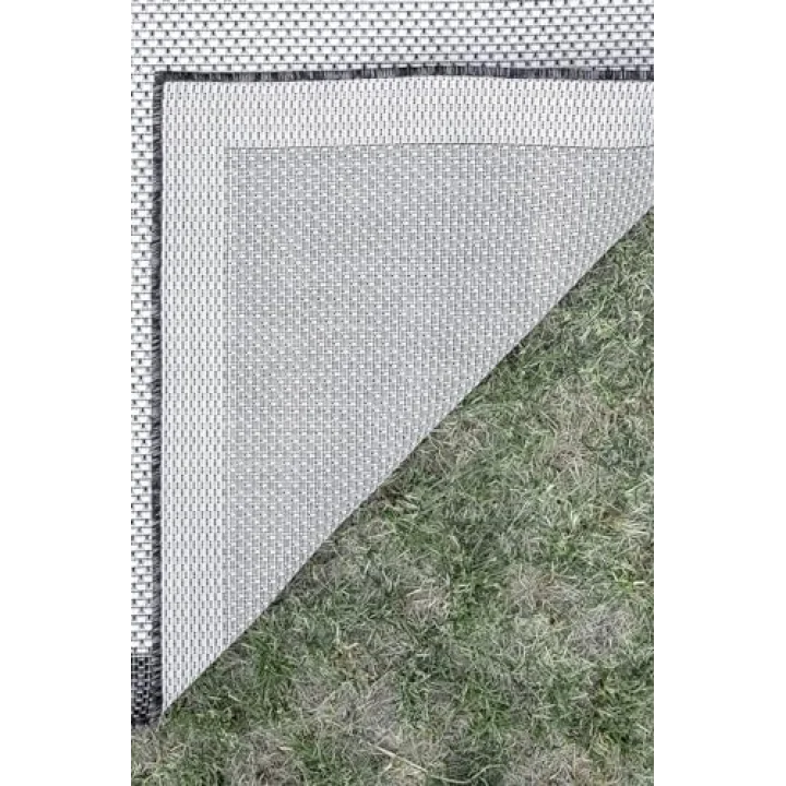 Fresco Ekru Siyah Sisal Halı 23745A 80 x 150